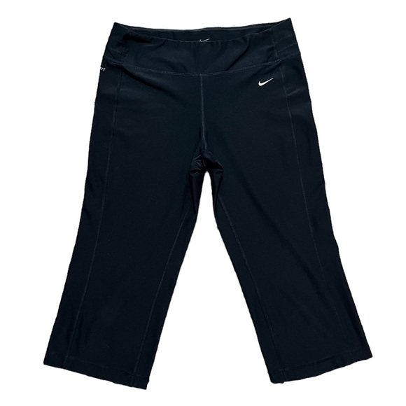Nike Pants - Nike Dri Fit Black Cropped Workout Pants | Women’s M